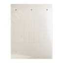 Табличка эластичная 67х15мм. Клейкое основание. Винил. Белая (7 шт. на пластине, упак. по 10 листов)