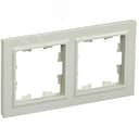 BRITE Рамка 2 поста РУ-2-БрКр бежевый
