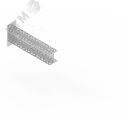 Консоль двойная 85х80 L400 (s:4) П-образная усиленная гор.цинк