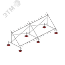 Опорная конструкция для установки нескольких солнечных панелей/коллекторов TECHNORAPTOR FOOT