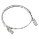 Патч-корд TERACOM Cat.5E (1Гбит/с) неэкранированный UTP оболочка PVC серый (1м) EKF