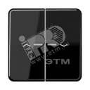 Клавиши для сдвоенной кнопки BCU черные