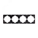 Рамка ROUND 4-постовая оникс