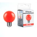 Лампа светодиодная Feron LB371 Шар E27 3W красный 25905