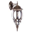 Светильник садовопарковый Feron 8102 восьмигранный на стену вниз 100W E27 230V черное золото 11245