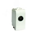 BRAVA Розетка телевизионная TV проход без согласующего сопротивления бежевая