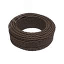 Ретро провод 3х1,5 Коричневый (матовый) 50м
