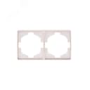 Рамка ROUND 2-постовая перламутр