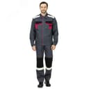 Костюм муж. Барит брюки (сер.-черн.-красн.), р.104-108/170-176