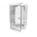 Корпус пластиковый ЩМПп с прозрачной дверцей и монтажной панелью 300х200х130мм, ABS, УХЛ1, IP65