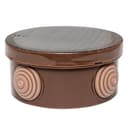 Коробка распределительная КМР-040-039 с крышкой (85х40) 4 мембр. ввода тёмн. дер. IP54 EKF