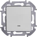 Переключатель одноклавишный с подсветкой/индикацией INSPIRIA 10 AX 250 В~ алюминий