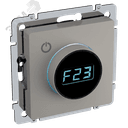 BRITE Термостат электронный с индикацией ТС10-1-БрКр бежевый IEK