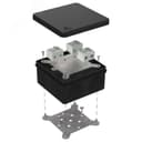 Коробка огнестойкая для о/п 40-0210-FR2.5-4-П Е15-Е120 с термопредохранителем RAL7035 80х80х40 (44 шт/кор)