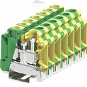 Клемма SUK 1-1 земля винтовая, сечение 16 мм. кв., желто-зеленая