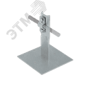 Приклееваемый держатель болтовой для прутка D 5-10 мм H90 мм HD