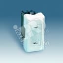 Сигнальная лампа с красной прозрачной крышкой узкая, 130-250В, S27, белый