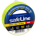Изолента ПВХ желто-зеленая 15мм 10м Safeline Росэл