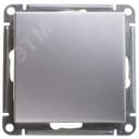 Выключатель одноклавишный, двухполюсный, 10АХ, механизм, матовый хром