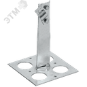 Держатель проводника круглого 6-10мм винтовой для плоской кровли h=90мм оцинкованная сталь IEK