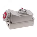 Розетка настенная с выключателем и механической блокировкой 32A/400V/3P+E/IP67