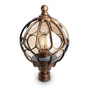 Светильник садовопарковый Feron PL3703 круглый на столб 60W 230V E27 черное золото 11359