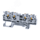 Клемма с 4 конт. push-in 4 кв.мм OptiClip СP-4-QUATTRO-(0,2-4)-I-BU-синий