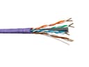 Кабель UUTP4 cat6 NETKO 4 пары 23 AWG BC 305м с крестовиной нгАHF LSZH малодымный не содержащий галогенов фиолетовый одножильный NETKO UTP5531060B