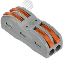 Строительно-монтажная клемма СМК 222-4122 проходная (50шт/упак) IEK