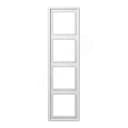 Рамка 4-я для горизонтальной/вертикальной установки Серия- LS990 Материал- дуропласт Цвет- белый JUNG