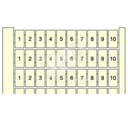 Клемма маркировочная 10x(21...30) RC65 горизонтальная
