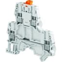 Клемма винтовая ZS4-D2-S - 4 мм?, 2 уровня, 4 зажима, ножевой разъединитель на верхнем уровне TE Connectivity ОУЭО