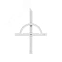 Угломер нониусный 10-170 град (150x300мм 1 град) регулир.рейка (ГРСИ №83810-21) Hortz