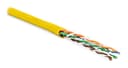 Кабель витая пара Hyperline UUTP4-C6-P24-NCR-IN-LSZH-YL-100 (100 м)
