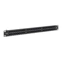 Патч-панель высокой плотности TERACOM PRO 19'' Cat.5E 1U неэкранированная UTP 48 портов RJ-45 Dual IDC с органайзером EKF