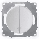 Переключатель двойной, цвет белый (серия Florence) 2172777 ССТ