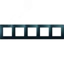 ETIKA Рамка 5 постов антрацит