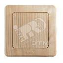 Выключатель одноклавишный скрытый сосна 16А