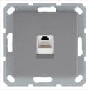 Розетка компьютерная 1-м RJ45 IP20 кат. 5E механизм алюм. Jasmart G6105S