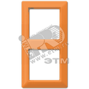Рамка2-я для горизонтальной/вертикальной установки  Серия- AS550  Материал- термопласт  Цвет- оранжевый