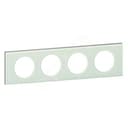 Рамка, четырехпостовая, смальта белая глина 069314 Legrand Euro