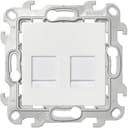 Розетка 2хRJ45 кат 5е UTP, белый