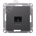 ATLASDESIGN РОЗЕТКА телефонная RJ11, механизм, БАЗАЛЬТ