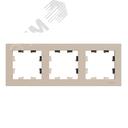 ATLASDESIGN рамка трехпостовая, универсальная, ПЕСОЧНЫЙ Systeme Electric