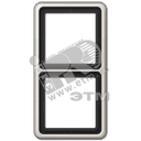 Рамка 2 поста универсальная платина