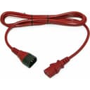 Кабель питания монитор-компьютер 10A Hyperline IEC 320 C13 - IEC 320 C14 (Красный)