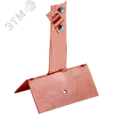 Держатель проводника круглого 6-10мм винтовой для конька широкого h=80мм медь IEK