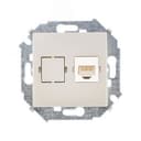 15 Розетка компьютерная скрытая RJ45 категория 5е Systimax шампань Simon