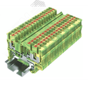 Клемма ТР 1-2 земля, сечение 2,5 мм. кв., желто-зеленая