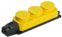 Колодка 3-м ОМЕГА РБ33-1-0м IP44 каучук желт. IEK PKR61-016-2-K05